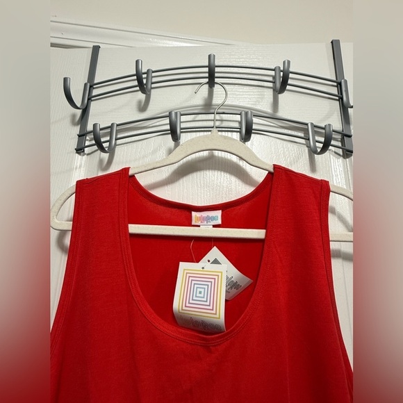 LuLaRoe Tank top Off Duty Momma Red 2XL vacation beach motherhood cruise NWT mom - Picture 6 of 15
